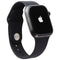 Apple Watch Series 7 (A2478) (GPS+LTE) 45mm -Space BLK Titanium/Black Sport Band