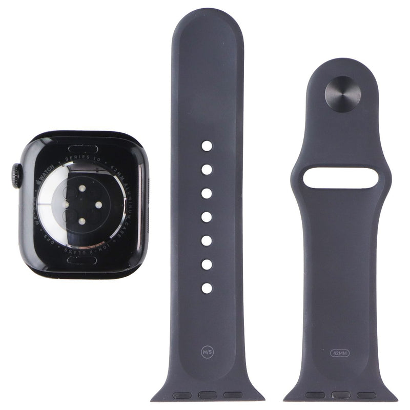 Apple Watch Series 10 (GPS ONLY, 42mm) - Jet Black AL/Black Sp Band S/M - A2997
