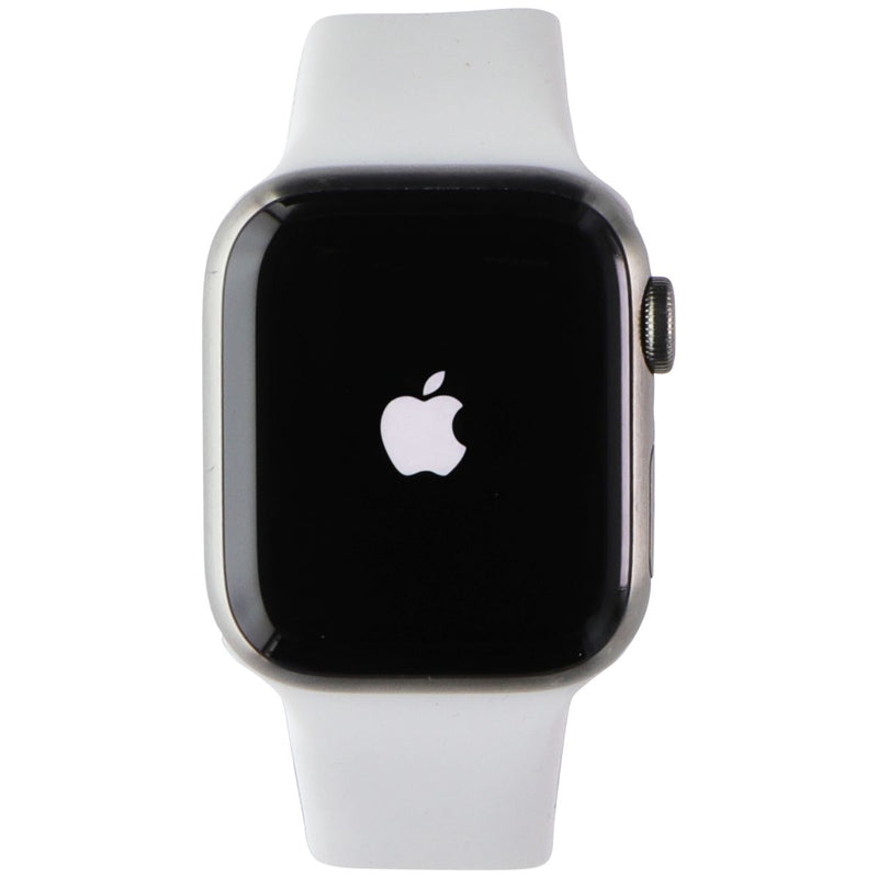Apple Watch Series 7 (GPS + LTE) A2476 (41mm) Titanium / White Sp Band