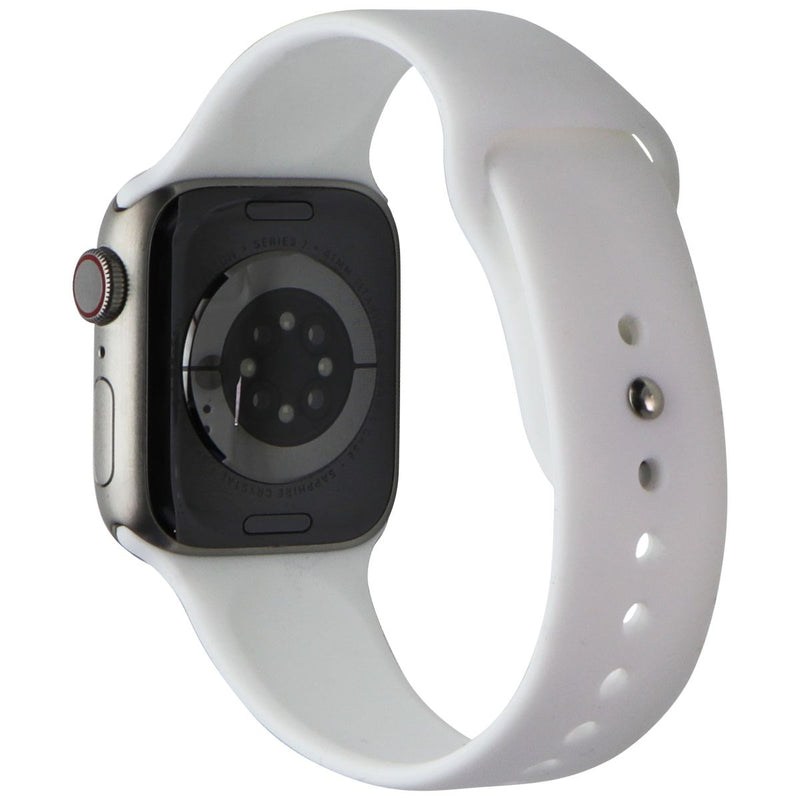 Apple Watch Series 7 (GPS + LTE) A2476 (41mm) Titanium / White Sp Band
