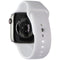 Apple Watch Series 7 (A2478) (GPS+LTE) 45mm  Silver Titanium/White Sport Band