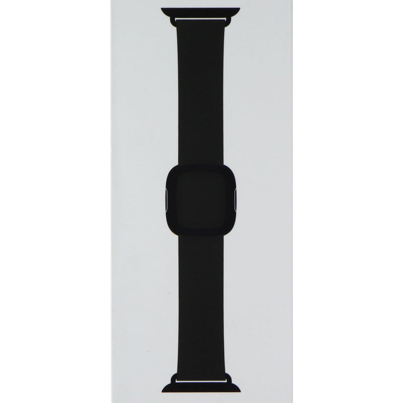Apple (40mm) Leather Band w/ Modern Buckle for Apple Watch - Black - Small
