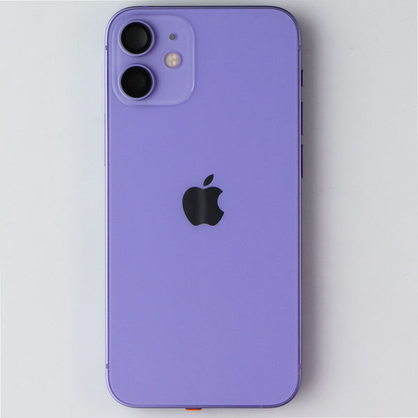 Repair Part - Back Glass with Frame for Apple iPhone 12 Mini - Purple with Logo
