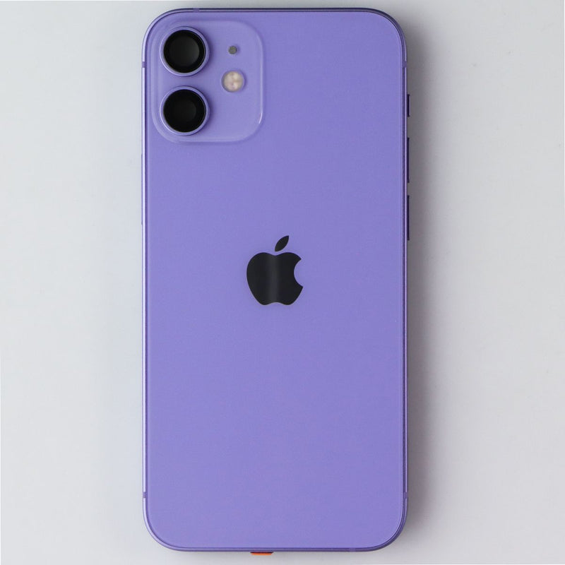 Repair Part - Back Glass with Frame for Apple iPhone 12 Mini - Purple with Logo