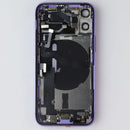 Repair Part - Back Glass with Frame for Apple iPhone 12 Mini - Purple with Logo