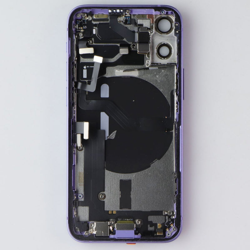 Repair Part - Back Glass with Frame for Apple iPhone 12 Mini - Purple with Logo