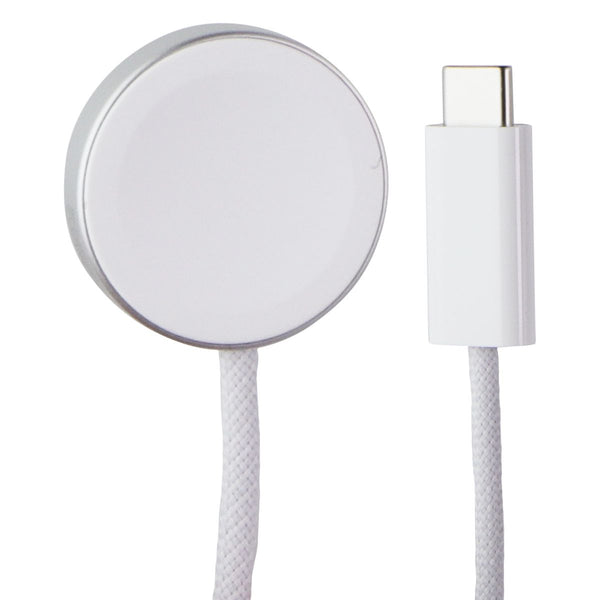 Apple Watch Magnetic Fast Charger to USB-C 1M A2515B Braided Cable - White