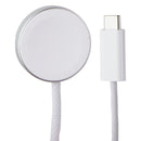 Apple Watch Magnetic Fast Charger to USB-C 1M A2515B Braided Cable - White
