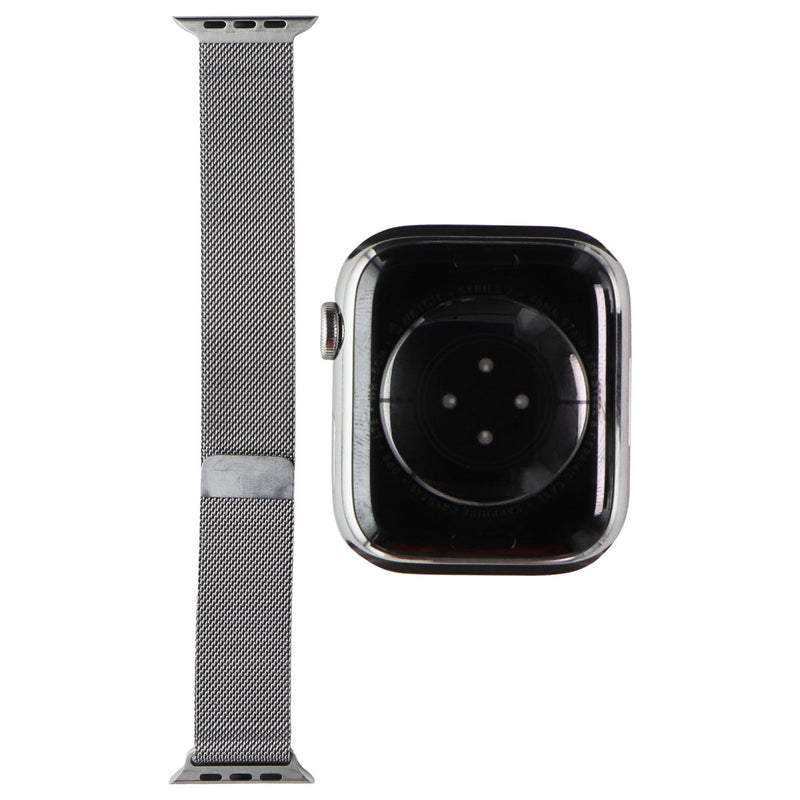 Apple Watch Series 7 (GPS + LTE) A2477 (45mm) Silver SS/Silver Milanese Loop