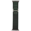 Apple Watch Band - Alpine Loop (49mm) - Green - Medium - Natural Titanium Finish