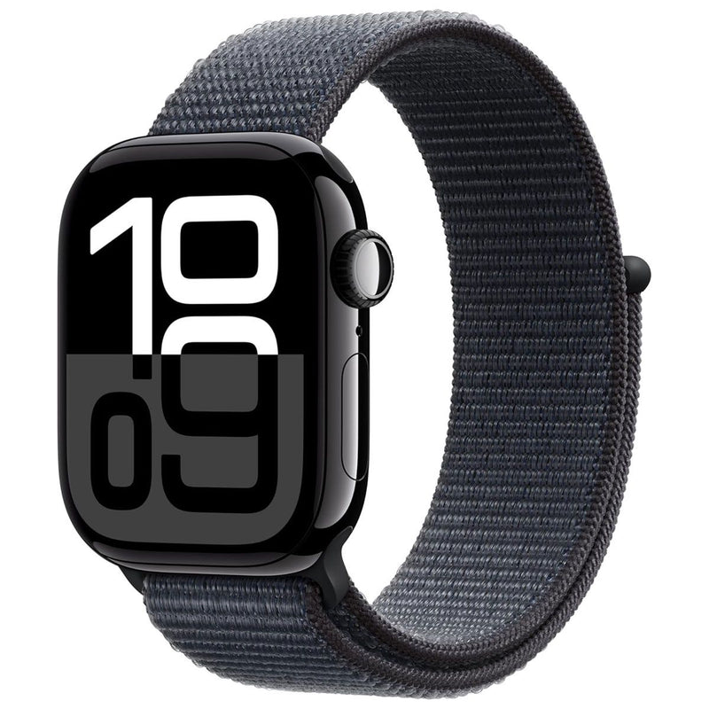 Apple Watch Series 10 (GPS + LTE, 42mm) A3001  - Jet Black Alum/Ink Sport Loop