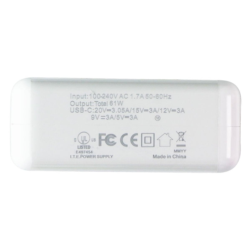 Generic 61W USB-C Power Adapter Wall Charger - White