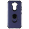 Asmyna Dual Layer Ring Case for LG K31 / Aristo 5 / Fortune 3 - Dark Blue/Black