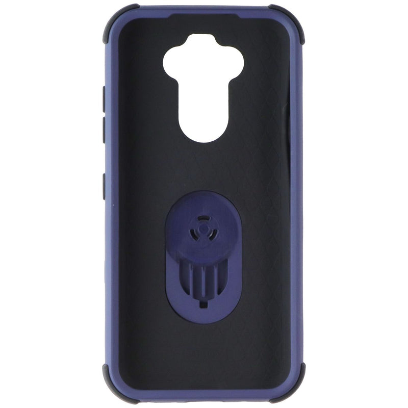 Asmyna Dual Layer Ring Case for LG K31 / Aristo 5 / Fortune 3 - Dark Blue/Black