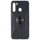 ASMYNA Sturdy Hybrid Rugged Case with Kickstand for Samsung Galaxy A21 - Black