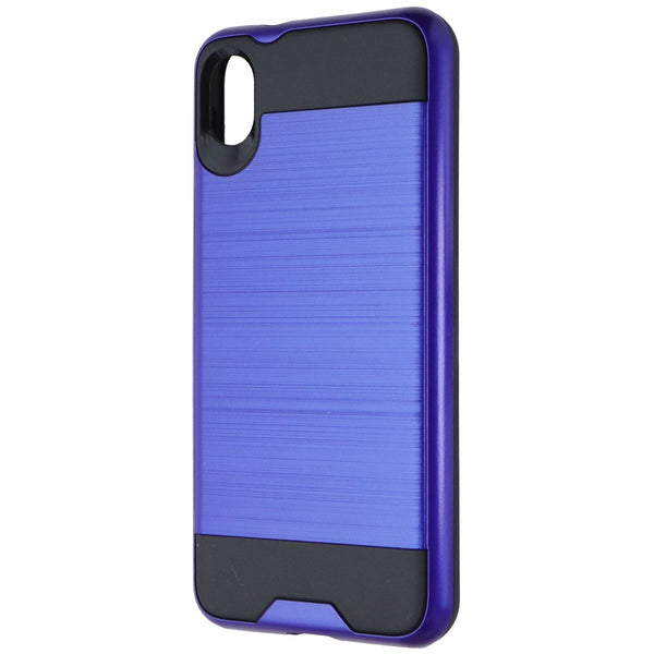 ASMYNA Premium Dual Layer Case for Motorola Moto E6 - Royal Blue Slate