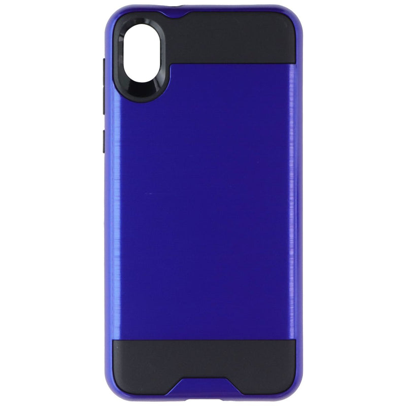 ASMYNA Premium Dual Layer Case for Motorola Moto E6 - Royal Blue Slate
