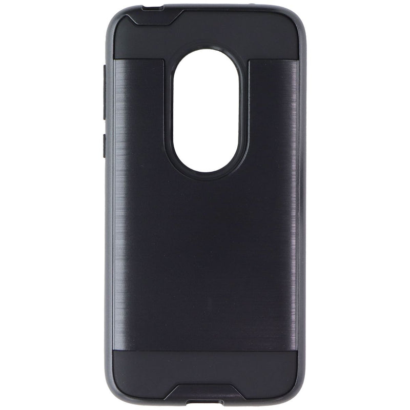 ASMYNA Premium Dual Layer Case for Motorola Moto G7 Play - Black Slate