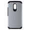 Asmyna Dual Layer Case for Motorola Moto G4 Play (XT1607) - Silver/Black