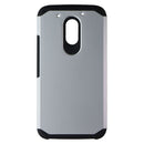 Asmyna Dual Layer Case for Motorola Moto G4 Play (XT1607) - Silver/Black