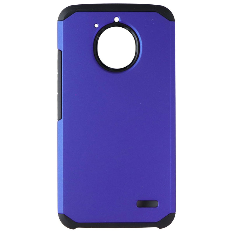 ASMYNA Premium Dual Layer Case for Motorola Moto E4 - Blue