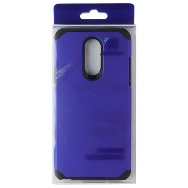 ASMYNA Premium Dual Layer Case for LG Stylo 4 / Stylo 4 Plus - Blue/Black