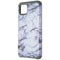ASMYNA Premium Dual Layer Case for Google Pixel 4 XL - White Marble / Gray