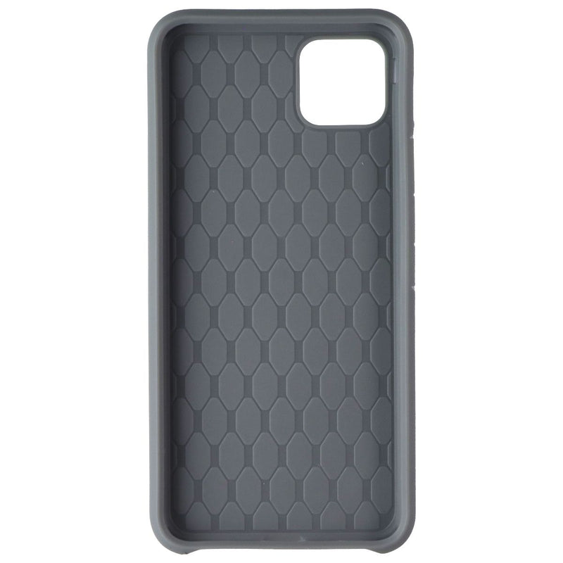 ASMYNA Premium Dual Layer Case for Google Pixel 4 XL - White Marble / Gray