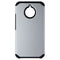 Asmyna Premium Dual Layer Case for Motorola Moto E4 Plus - Silver/Black