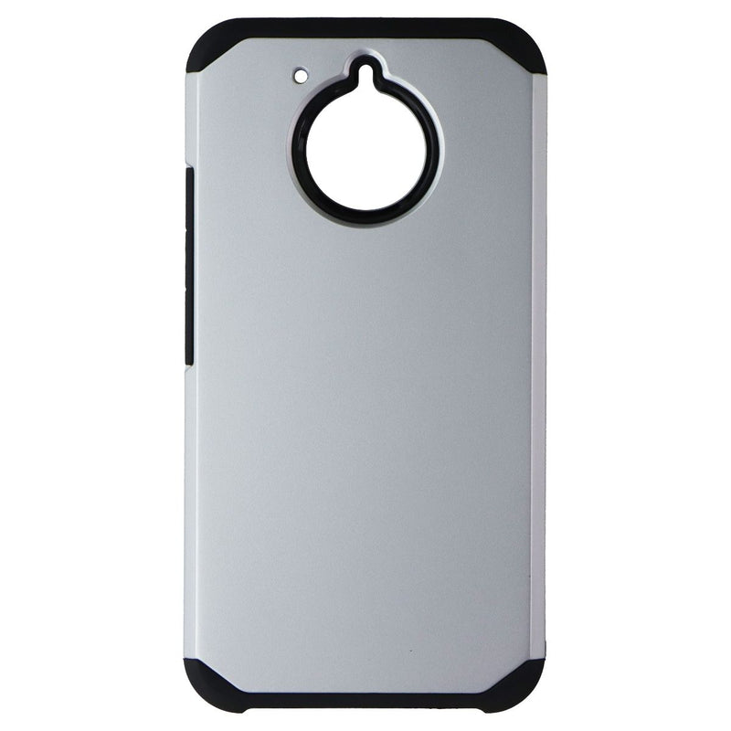 Asmyna Premium Dual Layer Case for Motorola Moto E4 Plus - Silver/Black