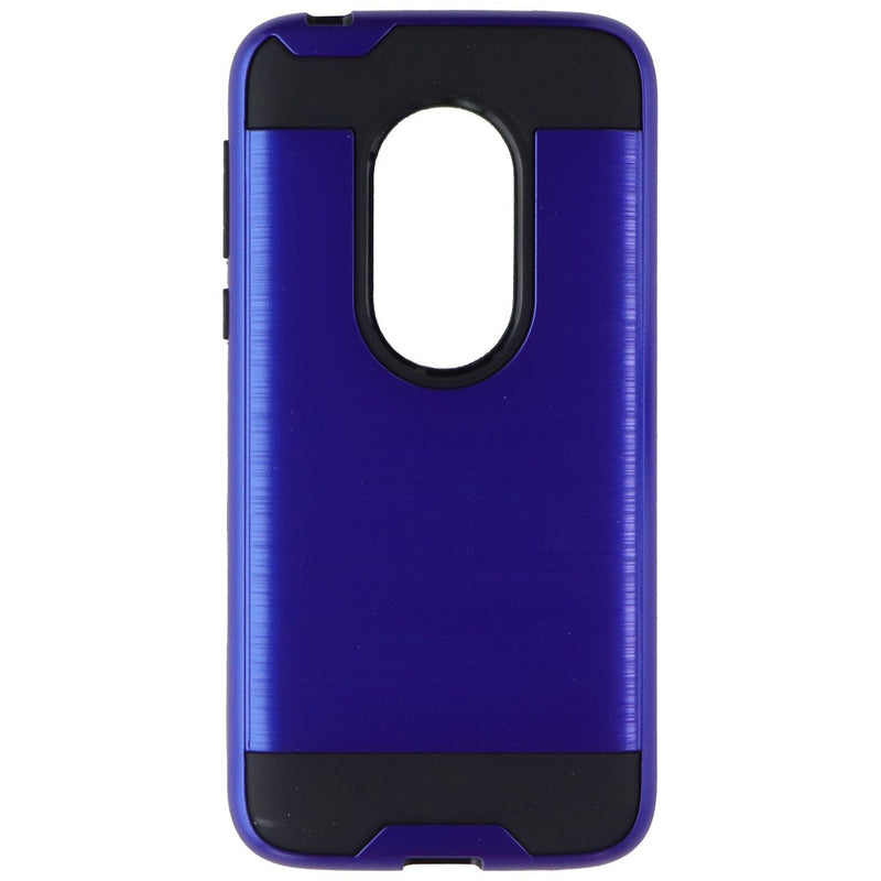 ASMYNA Premium Dual Layer Case for Motorola Moto G7 Play - Royal Blue Slate