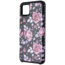 Asmyna Premium Dual Layer Case for Google Pixel 4 XL - Black / Pink Floral