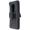 Asmyna Protective Cover & Holster Combo for Motorola Moto G6 Play - Black