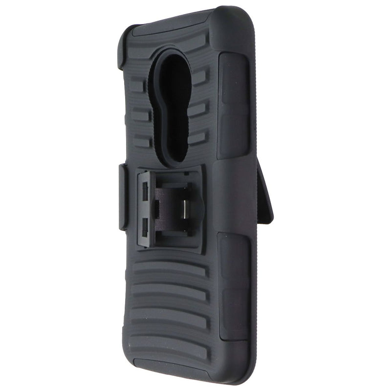 Asmyna Protective Cover & Holster Combo for Motorola Moto G6 Play - Black