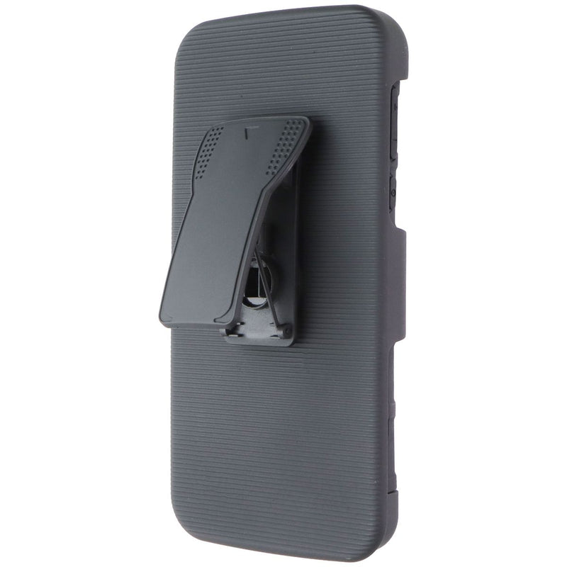 Asmyna Protective Cover & Holster Combo for Motorola Moto G6 Play - Black