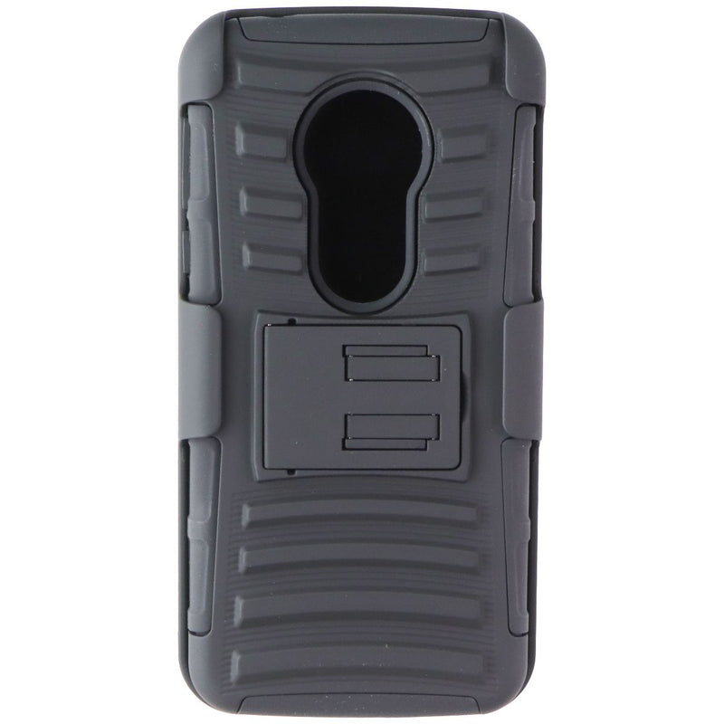 Asmyna Protective Cover & Holster Combo for Motorola Moto G6 Play - Black