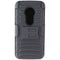 Asmyna Protective Cover & Holster Combo for Motorola Moto G6 Play - Black