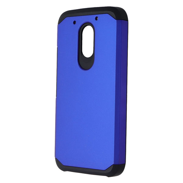 Asmyna Dual Layer Case for Motorola Moto G4 Play (XT1607) - Blue/Black