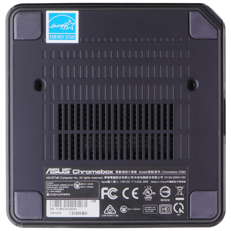 Asus Chromebox CN60 Mini Desktop PC - Intel Celeron 2955U/16GB SSD/2GB/Chrome OS