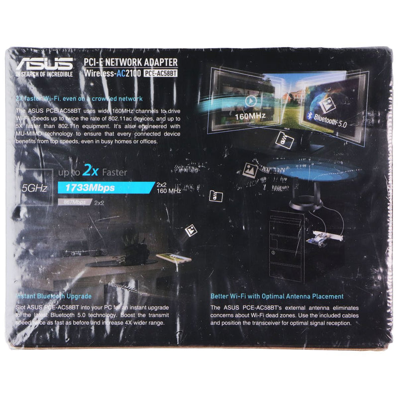 ASUS PCI-E Wireless-AC2100 Network Adapter (PCE-AC58BT)