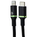 AT&T (4-Ft) USB-C to 8-Pin Lightning MFi Fast Charging Braided Cable - Black