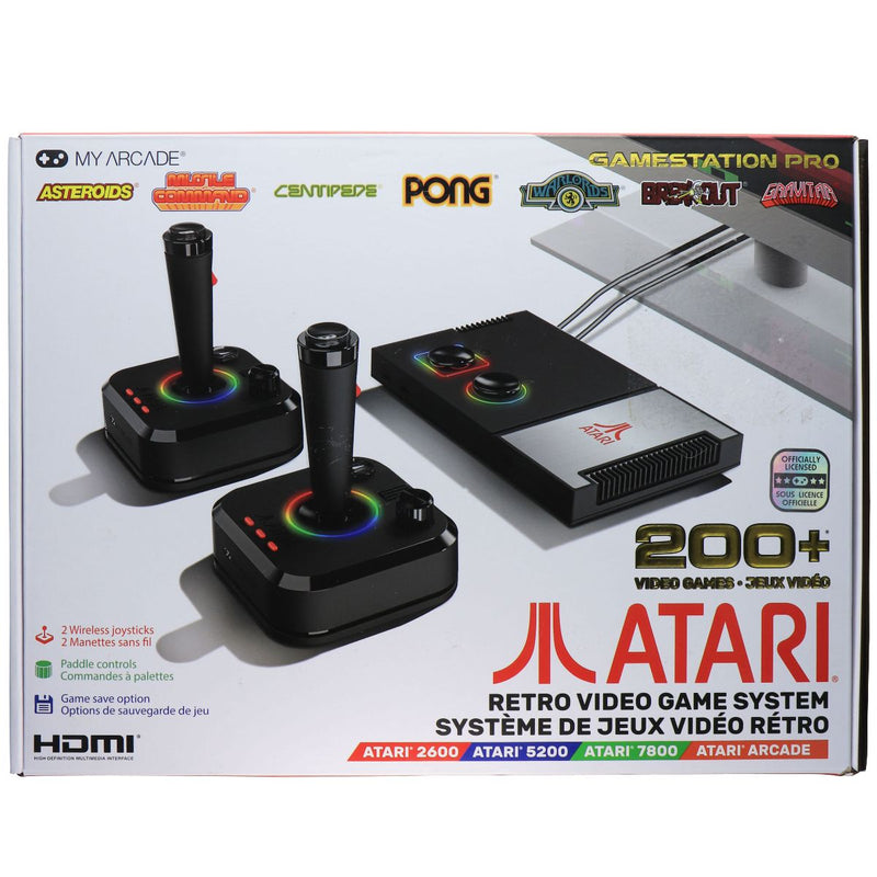 MY ARCADE Gamestation Pro ATARI System with 2 Wireless Joysticks and 200+ Games