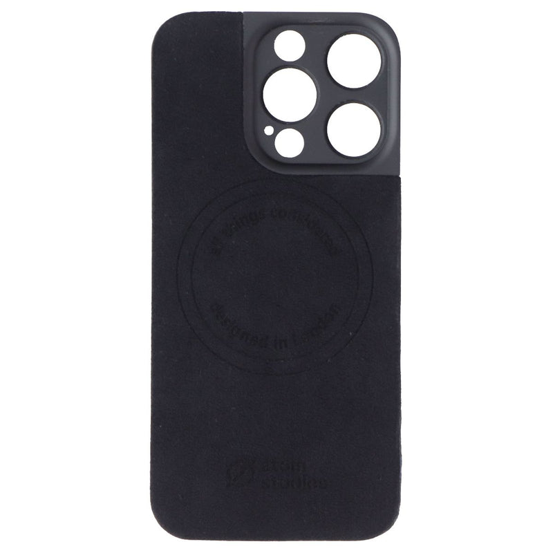 Atom Studios Agave Leather Case for MagSafe for Apple iPhone 16 Pro - Black