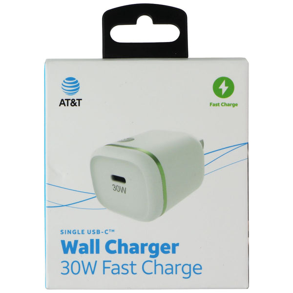 AT&T (30W) Single Port Fast Charge USB-C Wall Charger - White (4484R)