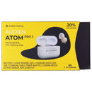 Audien Atom Pro 2 Rechargeable OTC Hearing Aids + UV Cleaning - White