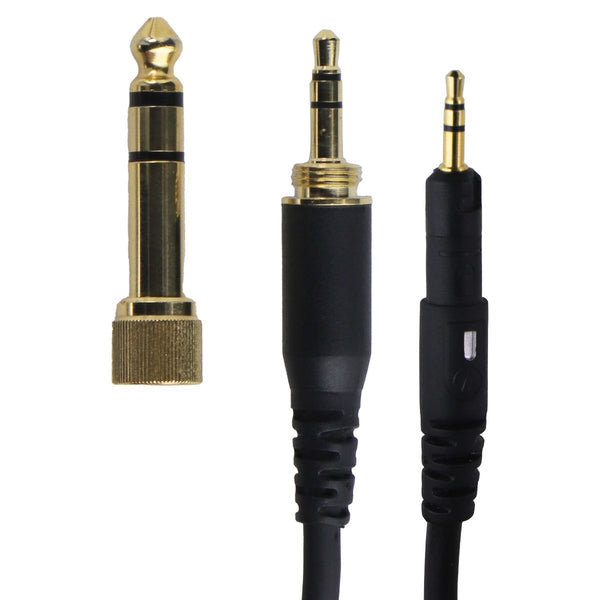 Audio Technica 2.5mm to 3.5mm Coiled Audio Cable with 1/4-inch Adapter - 14 Foot