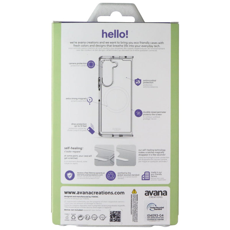 Avana Ice Clear Series Magnetic Case for Samsung Galaxy Z Fold6 - Clear