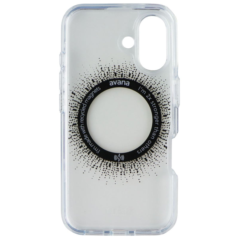 Avana Aura Series Case for MagSafe for Apple iPhone 16 - Clear/Gold