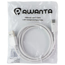 Awanta USB-C (Type C) to USB Charge & Sync Cables - White