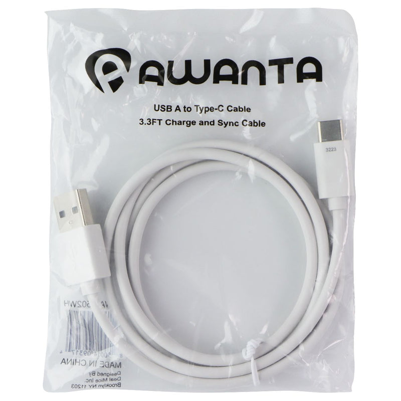 Awanta USB-C (Type C) to USB Charge & Sync Cables - White